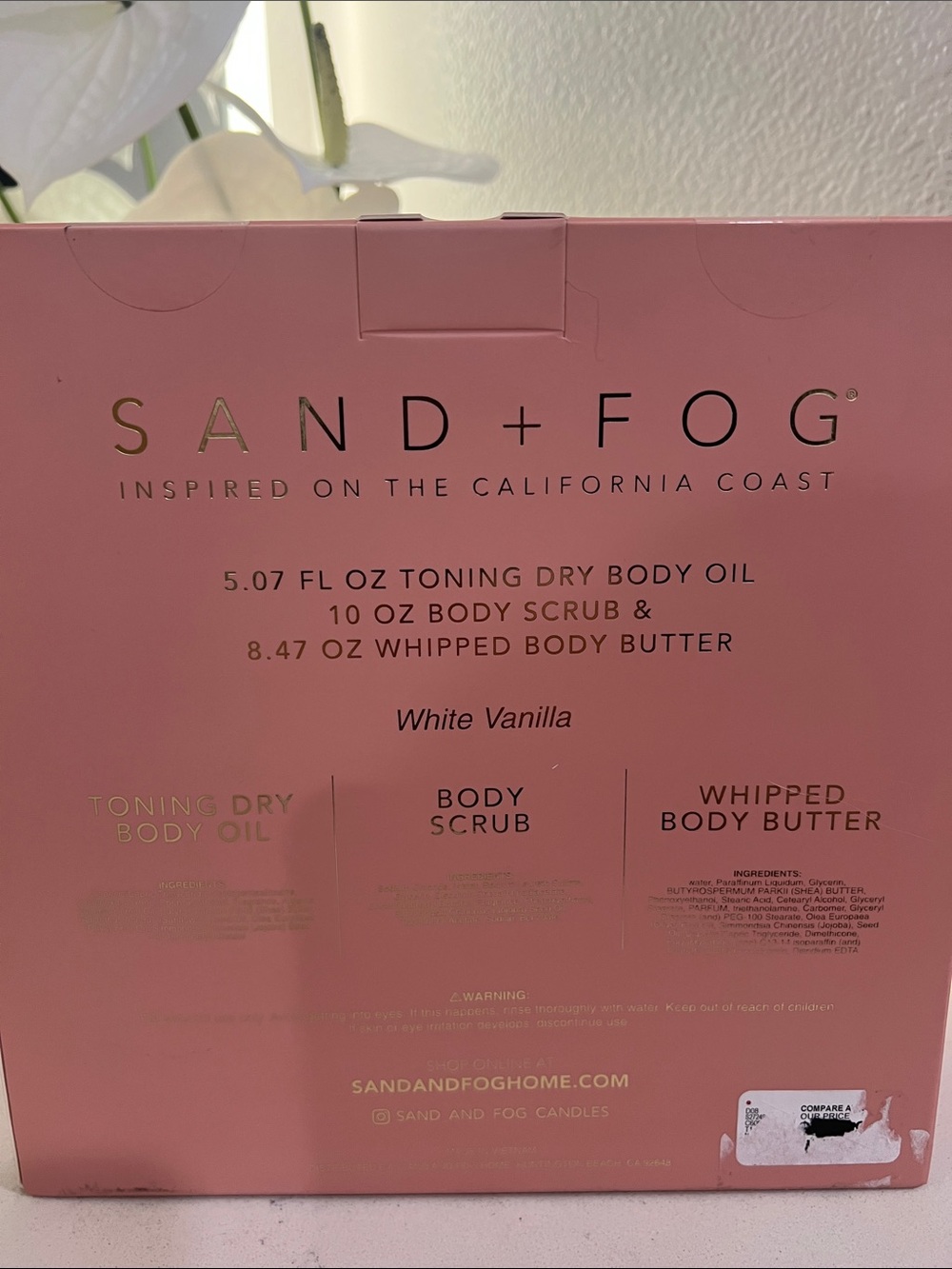 SAND+FOG White Vanilla Body Care Set - Pink Packaging. New and sealed - Picture 5 of 11